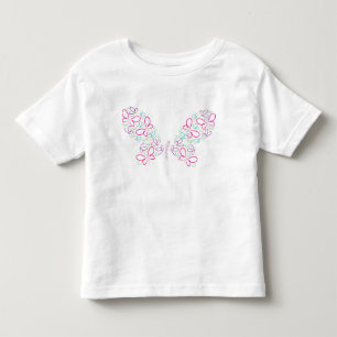Butterfly shapes toddler t-shirt