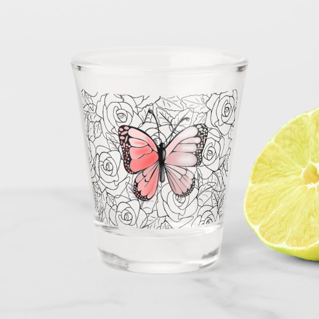 Butterfly Shot Glass (Front)