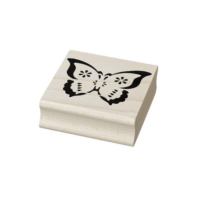 butterfly silhouette art stamp (Stamp)