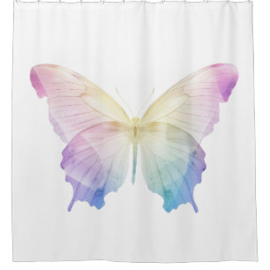 Butterfly silhouette in colours