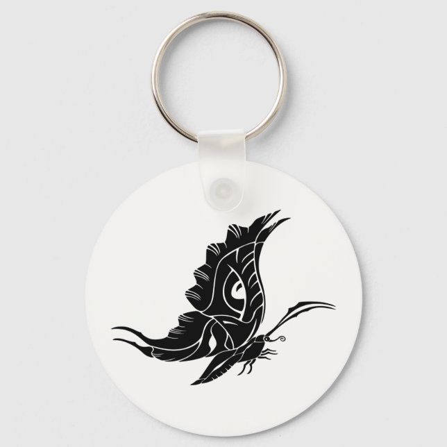 Butterfly Silhouette Keychain (Front)
