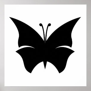 Butterfly Silhouette Poster