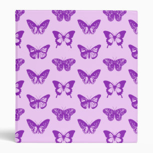 Butterfly sketch, orchid pink and violet binder