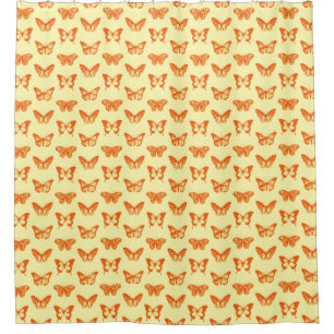 Butterfly sketch, yellow and orange