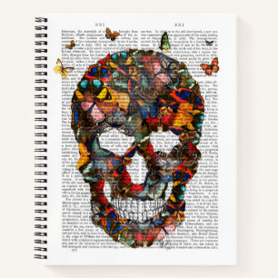 Butterfly Skull Notebook