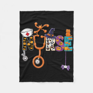 Butterfly Skull Skeleton Retro Halloween Fleece Blanket