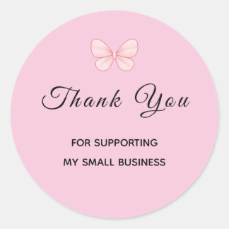 Butterfly Small Business Thank You Sticker