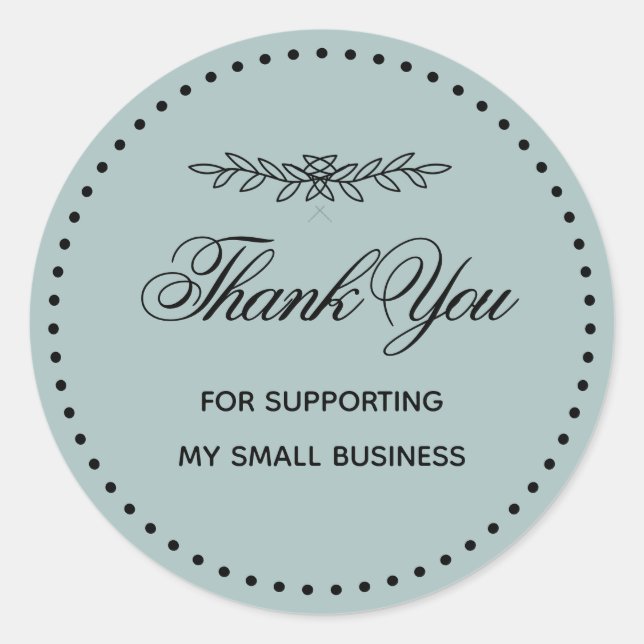  Butterfly Small Business Thank You Sticker (Front)