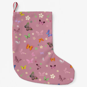 Butterfly Small Christmas Stocking