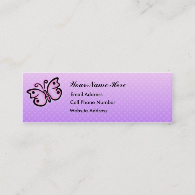 Butterfly Spirit Skinny Profile Card (Front)