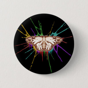 Butterfly Splat 2 Inch Round Button