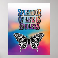 Butterfly Splendour of Life is Endless Design