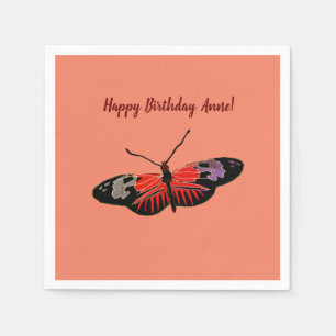 Butterfly Spring Art Napkin