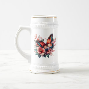 Butterfly Spring Sublimation Clipart-96284 Beer Stein