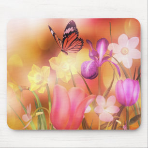 Butterfly Spring sun dance mousepad