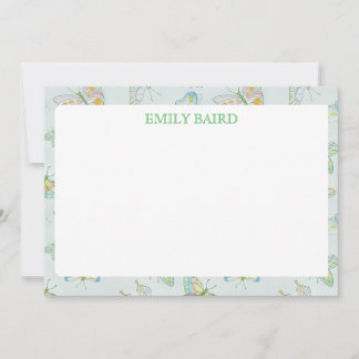 Butterfly Stationary Card