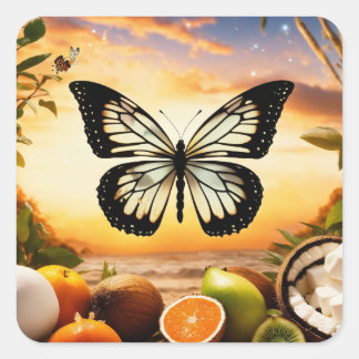 Butterfly stickers design 