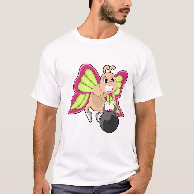 Butterfly Strength training Dumbbell T-Shirt (Front)