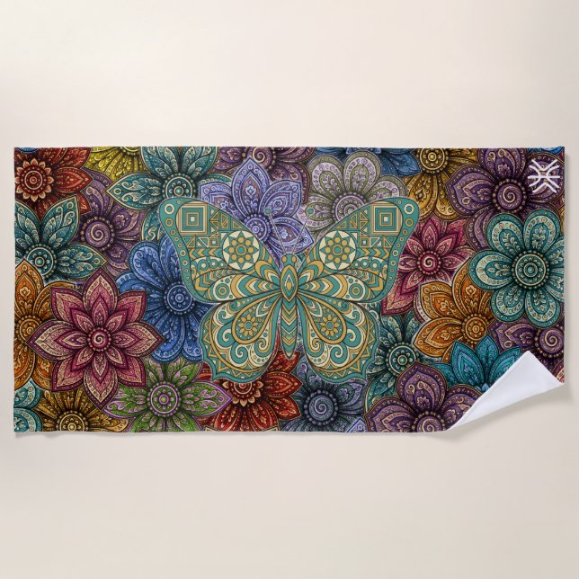 "Butterfly - Success" Beach Towel (Front)