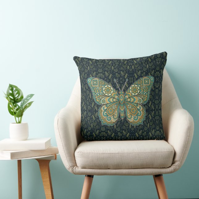 "Butterfly - Success" Throw Pillow (Chair)