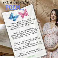 butterfly summer Gender Reveal Party Poem Poster