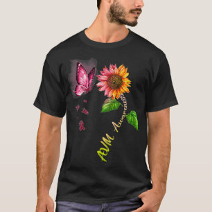 Butterfly Sunflower AVM Awareness T-Shirt