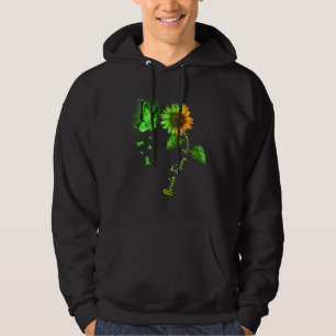 Butterfly Sunflower Brain Injury Awareness Hoodie