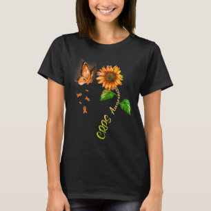 Butterfly Sunflower Crps Awareness 1 T-Shirt