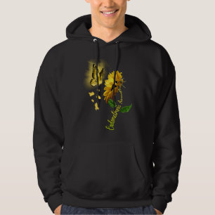 Butterfly Sunflower Endometriosis Awareness Hoodie