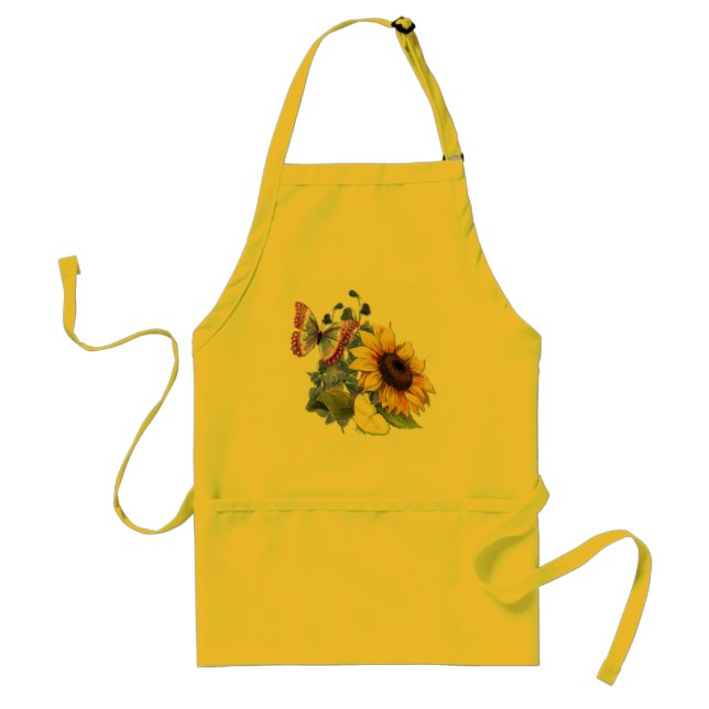 Butterfly Sunflower Garden Standard Apron (Front)