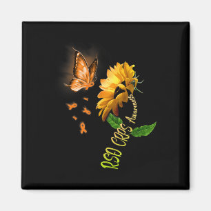 Butterfly Sunflower Rsd Crps Awareness 1  Magnet