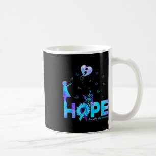 Butterfly Sunflower Suicide Prevention Awareness  Coffee Mug