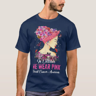 Butterfly Sunflower Survivor Pink Breast Cancer Aw T-Shirt