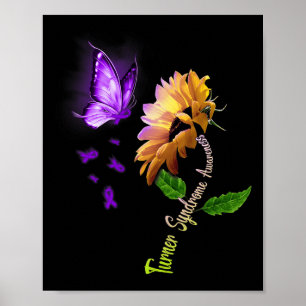 Butterfly Sunflower Turner Syndrome Awareness  Poster