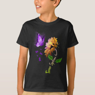 Butterfly Sunflower Turner Syndrome Awareness T-Shirt