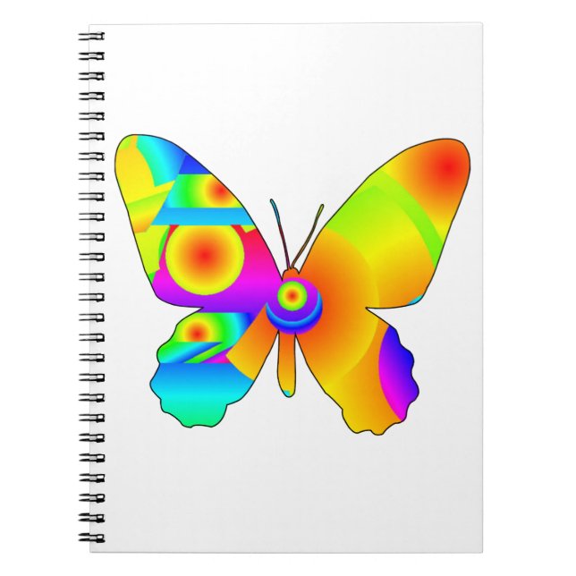 Butterfly Sunrise Spiral Photo Notebook (Front)