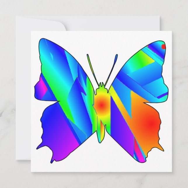 Butterfly Sunset Flat Card (Front)