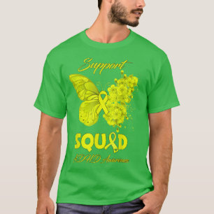 Butterfly Support Squad ADHD Awareness  T-Shirt