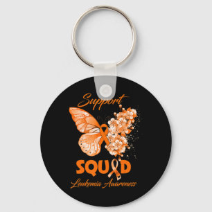 Butterfly Support Squad Leukaemia Awareness Keychain