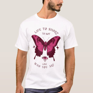 Butterfly SVG Life Too Short Quote T-Shirt