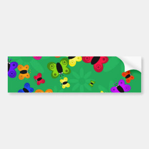 Butterfly Swarm Bumper Sticker