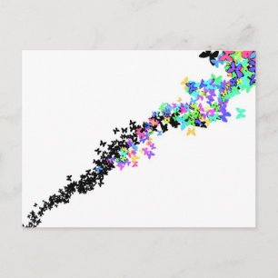 Butterfly Swarm Postcard