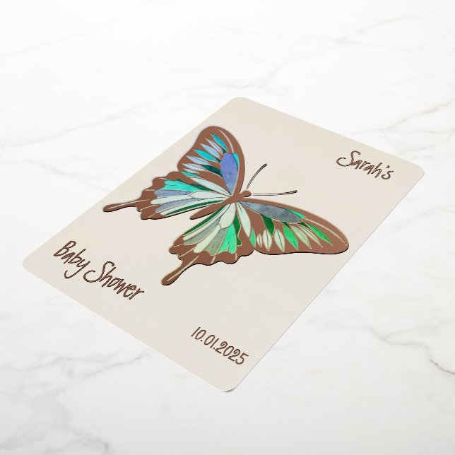 Butterfly Sweet Palette Baby Shower rose gold (Rotated)