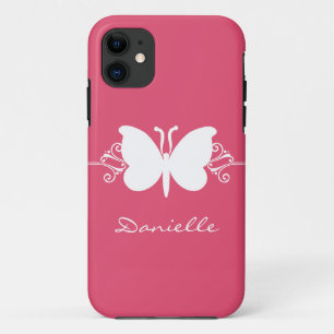 Butterfly Swirl BT iPhone 5 Case, Pink 11 Case