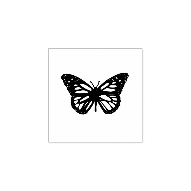 Butterfly tattoo rubber stamp (Imprint)
