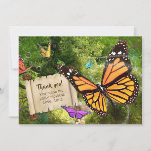 Butterfly Thank You Card