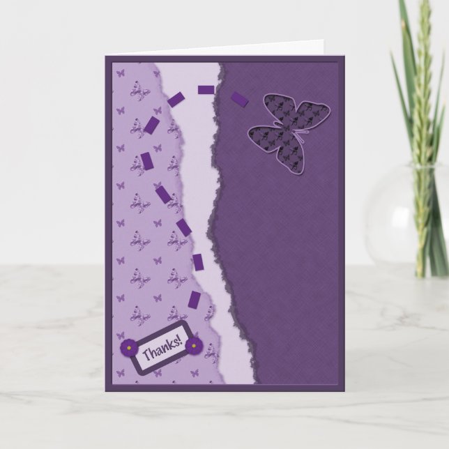 Butterfly Thank You Card (Front)