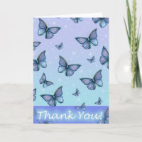 Butterfly Thank You Card by Molly Harrison