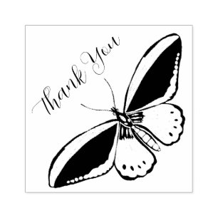 Butterfly Thank You Ink Stamp 