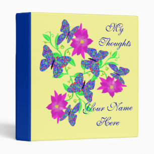 Butterfly Thoughts Binder